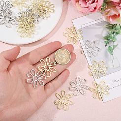 20Pcs 2 Colors Zinc Alloy Hollow Connector Charms&nbsp;FIND-CA0010-29