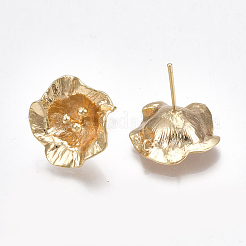 Brass Stud Earring Findings&nbsp;KK-S350-038G