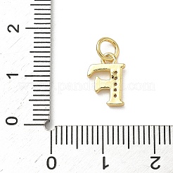 Brass Micro Pave Cubic Zirconia Charms&nbsp;KK-I382-03G-F
