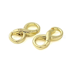 Brass Spring Gate Rings&nbsp;KK-B089-07G