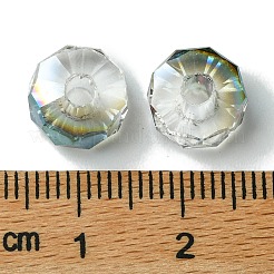 Transparent Electroplate Glass Beads&nbsp;GLAA-K064-10A-HP01