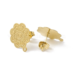 304 Stainless Steel Stud Earrings Finding&nbsp;STAS-C061-09G