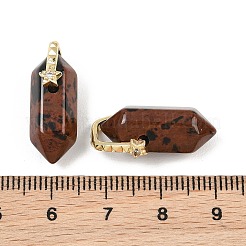 Natural Mahogany Obsidian Double Terminal Pendants&nbsp;GG-CBA4154-07G-06