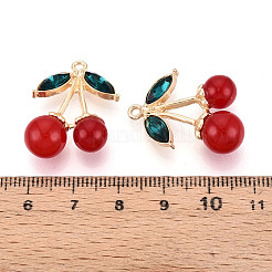 Alloy Rhinestone Pendants&nbsp;FIND-N008-01G