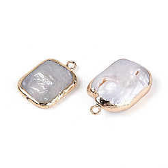 Natural Keshi Pearl Rectangle Pendants&nbsp;PEAR-S020-D10