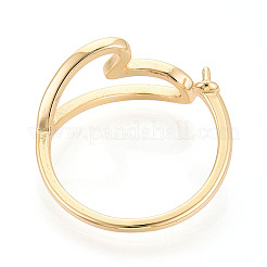 Heart Brass Cup Peg Ring Settings&nbsp;KK-N274-22G