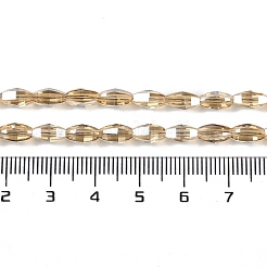 Electroplate Glass Beads Strands&nbsp;GLAA-Q101-03B-PL03