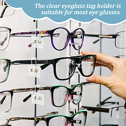 100Pcs Transparent PVC Glasses Price Tags Sleeve&nbsp;CDIS-GA0001-03