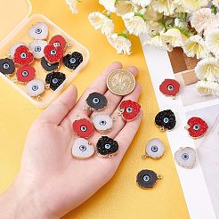 24Pcs 2 Style Druzy Resin Pendants&nbsp;RESI-FH0001-38