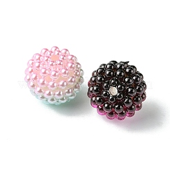 50Pcs 5 Colors Imitation Pearl Acrylic Beads&nbsp;OACR-FS0001-62A