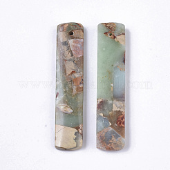 Natural Aqua Terra Jasper Pendants&nbsp;X-G-S366-007E