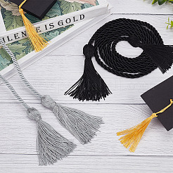 2Pcs 2 Style Polyester Tassel Big Pendant Decorations&nbsp;FIND-GF0004-12