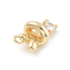 Brass Micro Pave Cubic Zirconia Pendants&nbsp;LS-KK-D283-21G