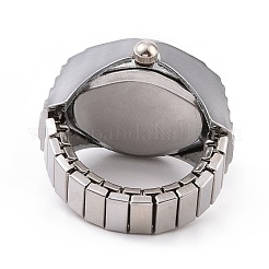 201 Stainless Steel Stretch Watchband Finger Ring Watches&nbsp;WACH-G018-03P-01