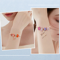 6Pcs Brass European Style Bracelet Making&nbsp;PPJ-SC0001-01C