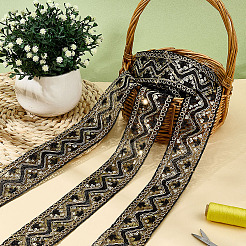 Ethnic Polyester Ribbon&nbsp;OCOR-WH0109-043B