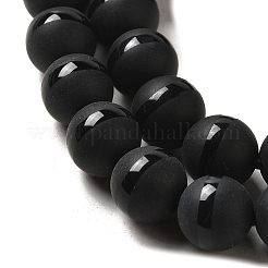 Dyed Natural Agate Round Bead Strands&nbsp;G-J271-10-8mm