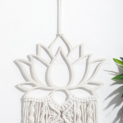 Bohemian Macrame Lotus Wood Wall Hanging Decorations&nbsp;PW-WG80509-01