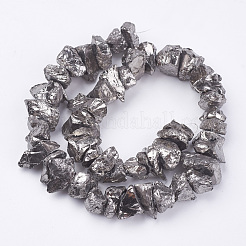Electroplated Natural Quartz Crystal Bead Strands&nbsp;X-G-F336-06G