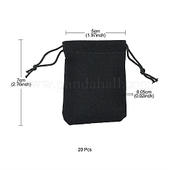 Rectangle Velvet Jewelry Drawstring Bags&nbsp;TP-YW0001-02