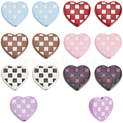 42Pcs 7 Colors Baking Paint Alloy Beads&nbsp;FIND-SC0015-83