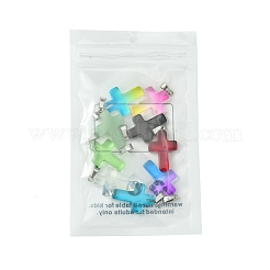 10Pcs 10 Colors Glass Pendant&nbsp;GLAA-FS0001-83