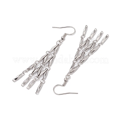 Non-Tarnish 304 Stainless Steel Link Bar Dangle Earrings&nbsp;EJEW-JE05965-02