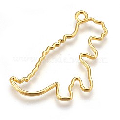 Zinc Alloy Open Back Bezel Pendants&nbsp;PALLOY-WH0039-01G-D