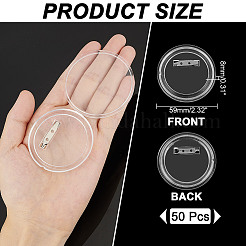 Acrylic Button Pin Badge&nbsp;TACR-WH0021-14B