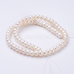 Natural Cultured Freshwater Pearl Beads Strands&nbsp;PEAR-P002-34-01