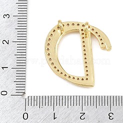 Brass Micro Pave Clear Cubic Zirconia Pendants&nbsp;CU-CBA8481-01G-D