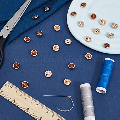 24Pcs Plastic Shank Buttons&nbsp;BUTT-GF0003-78A