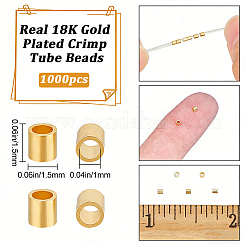 1000Pcs Brass Spacer Beads&nbsp;KK-BBC0028-01