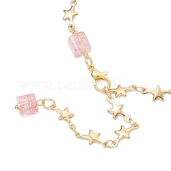 6Pcs 6 Colors 304 Stainless Steel Star Link Bracelets for Women&nbsp;BJEW-JB12385