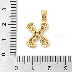 Brass Micro Pave Cubic Zirconia Pendants&nbsp;ZIRC-C012-01G-24