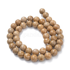 Natural Silver Line Jasper Beads Strands&nbsp;G-P451-02A-C