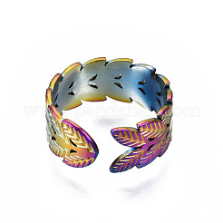 Leaf Cuff Rings&nbsp;RJEW-N038-018