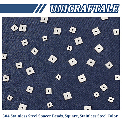 300Pcs 3 Styles 304 Stainless Steel Spacer Beads&nbsp;STAS-UN0050-78