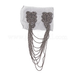 Glass Beaded Hamdmade Fashion Tassel Epaulette&nbsp;LS-AJEW-WH0235-50