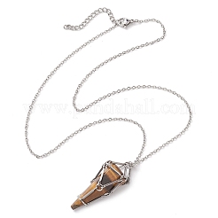 Tarnish Resistant Braided 201 Stainless Steel Macrame Pouch Necklace Making&nbsp;NJEW-JN04717