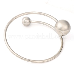 Brass Cuff Bangles for Women&nbsp;BJEW-F477-02P-02