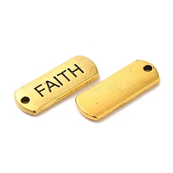 Tibetan Style Alloy Rectangle with Word Faith Pendants&nbsp;TIBEP-Q043-058AG-RS
