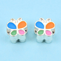 Alloy Enamel European Beads&nbsp;LS-MPDL-T005-004F-RS