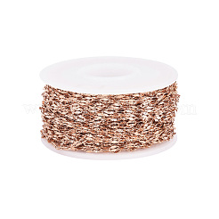 Ion Plating(IP) 304 Stainless Steel Textured Dapped Chains&nbsp;CHS-D004-02RG
