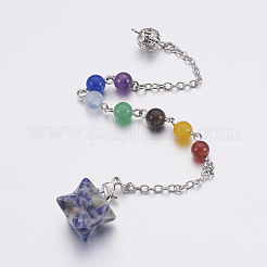 Natural & Synthetic Mixed Stone Dowsing Pendulums&nbsp;MAK-P009-C