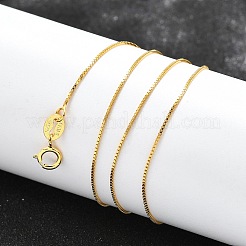 925 Sterling Silver Box Chain Necklaces&nbsp;STER-M086-03B