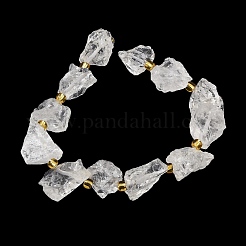 Raw Rough Natural Quartz Crystal Beads Strands&nbsp;G-Z131-J01-01