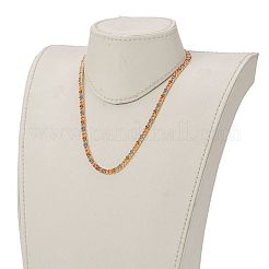 Brass Curb Chain Necklaces&nbsp;NJEW-JN03097-04