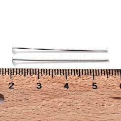 Anti-Tarnish Rhodium Plated 925 Sterling Silver Flat Head Pins&nbsp;STER-M117-03C-P