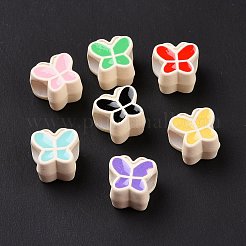 Rubberized Style Acrylic European Beads&nbsp;SACR-E009-05